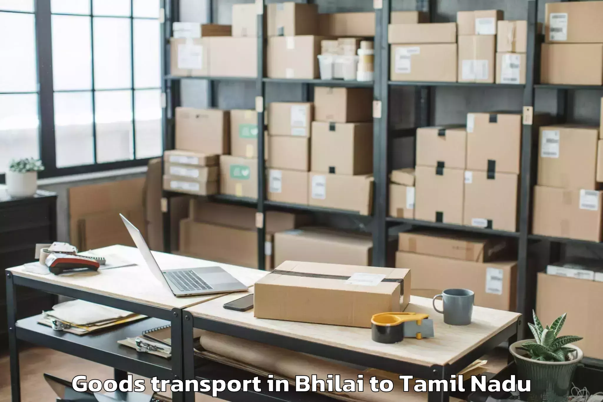 Easy Bhilai to Vikravandi Goods Transport Booking